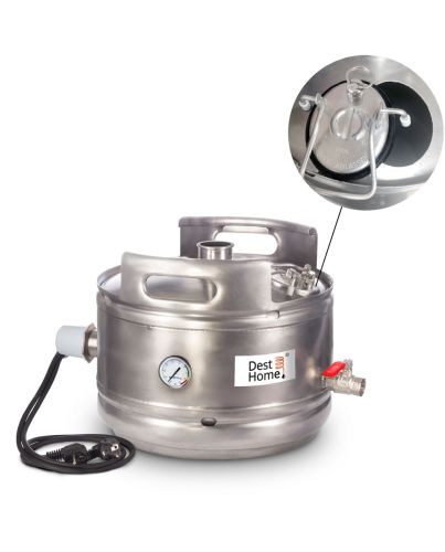 Beczka KEG 25L pod złącze tri-clamp 51mm (grzałka certyfikat CE)